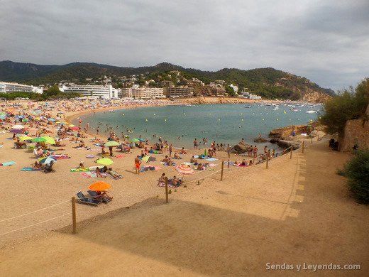 Qué ver en Tossa de Mar en un día: platja Gran.